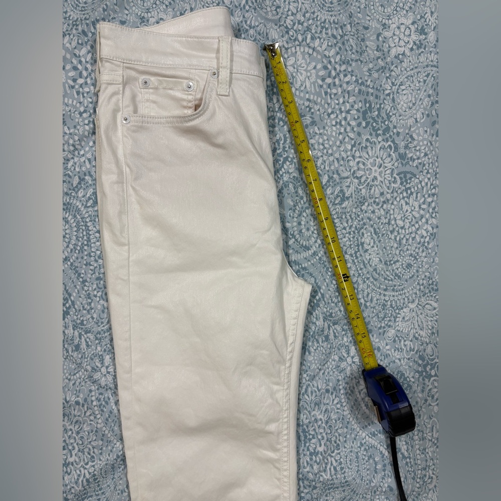 rag & bone Women's Straight Leg Jeans - Cream - Picture 6 of 11